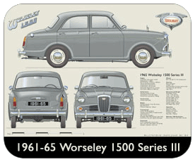 Wolseley 1500 Series III 1961-65 Place Mat, Small